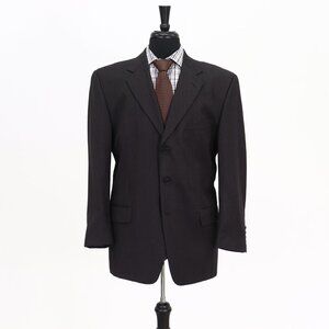 Joseph Abboud 41R Brown HB 3-Button Sport Coat Blazer Jacket B292